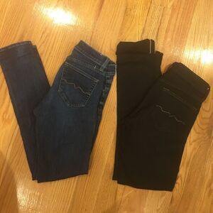 Red Engine size 26 skinny leg jeans blue black